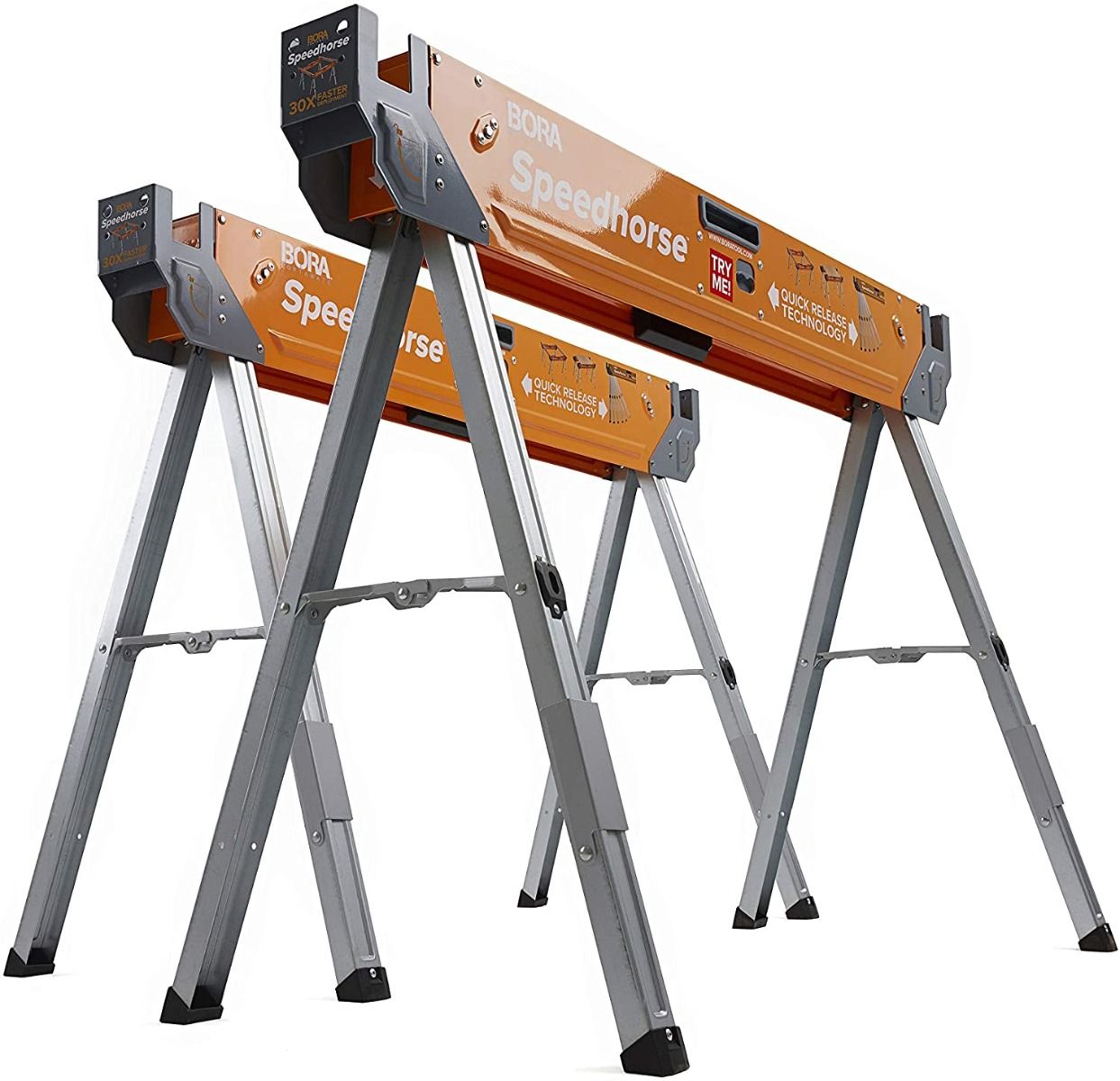 BORA Speedhorse Two Pack Adjustable Sawhorse